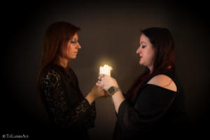 Portrait Thea & Alex mit Kerze
